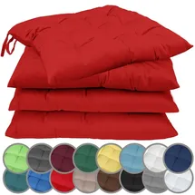 NatureMark Stuhlkissen 40 x 40 cm Rot
