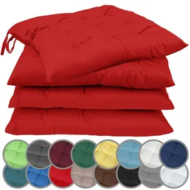 NatureMark Stuhlkissen 40 x 40 cm Rot
