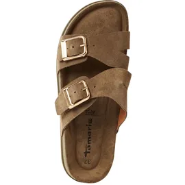 TAMARIS Pantolette Damen, oliv, Größe 39 EU