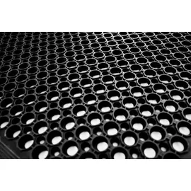 Jet-Line Fußmatte MONA 90x150x1,2 cm schwarz Eingang Matte außem Jet-Line Ringmuster