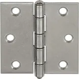 Vormann Tür-Scharnier stark B63xH63mm,gerollt Edelstahl,rostfrei