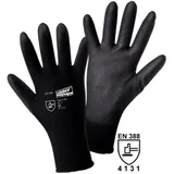 Worky Safety Line Leipold Doehle Micro Black Nylon-pu 1151-m Nylon Arbeitshandschuh Größe (handschuhe): 8, M En 388
