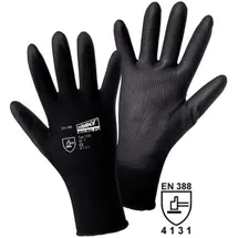 Worky Safety Line Leipold Doehle Micro Black Nylon-pu 1151-m Nylon Arbeitshandschuh Größe (handschuhe): 8, M En 388