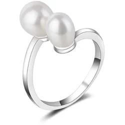 Ailoria MAYUKO Ring Silber/weiße Perle onesize Damen 