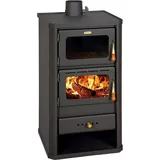 Kaminofen, Holzofen mit Backfach Prity, Modell FM, Leistung 12.1kW