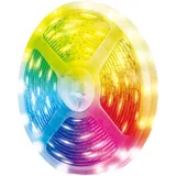 Logilink SH0128 - Wi-Fi Smart RGB+CCT-LED-Band, selbstklebend, 400 lm, Tuya kompatibel, unterstützt Amazon Alexa und Google Home, 5 m