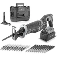 STAHLWERK Brushless-Akku-Säbelsäge mit 20 Ersatzblättern 10 x Holz, 10