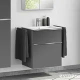 evineo ineo4 Unterschrank B: 61 cm, 2 Auszüge, mit Griff, für Duravit ME by Starck Waschtisch,, BE0265AN,