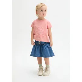 Marc O'Polo T-Shirt MARC O'POLO, Mädchen, Gr. 92/98, calm orange, Jersey, Obermaterial: 100% Baumwolle, regular fit normal, Rundhals, Shirts T-Shirt, modischer Print, normale Passform