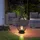 ETC Shop 2x LED Solar Hängelampe Metall spritzwassergeschützt IP44 schwarz