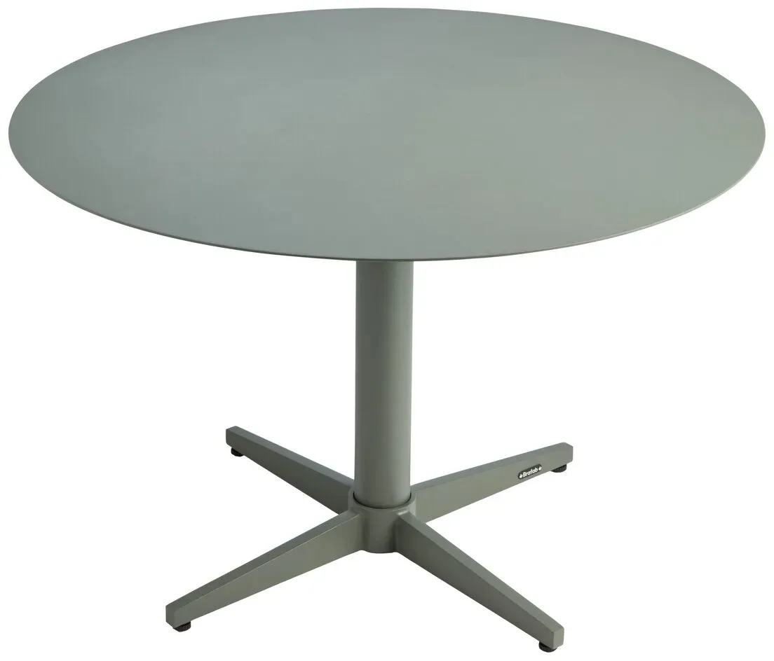Gartencouchtisch Mill Ø75 cm von Brafab, aus Aluminium in Nordic Green, modern, rund, pulverbeschichtet