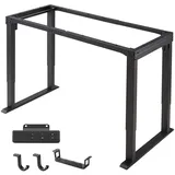 Vevor Höhenverstellbarer Schreibtisch Gestell 125 kg 4 Tischbeine Schwarz