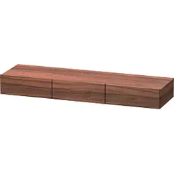 Duravit DuraStyle Schubkastenablage DS827207979 150 x 44 cm, 3 Schubkästen, nussbaum natur, mit Konsolenträger