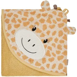 Sterntaler Kapuzenbadetuch mit Applikation 100x100 cm, beige