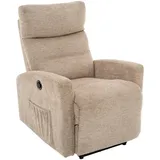 Carryhome Fernsehsessel, Braun, Schwarz, Metall, Textil, 76x102x93 cm, Relaxfunktion, Liegefunktion, Netzbetrieb, Wohnzimmer, Sessel, Fernsehsessel