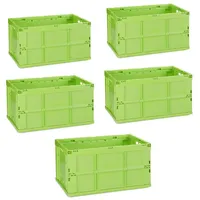 Relaxdays 5 x Klappbox stabil