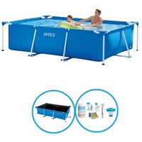 Intex Pool Rectangular Frame 260x160x65 cm - Schwimmbad-Paket