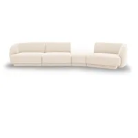Micadoni Sofa Miley, modular 4-Sitzer beige