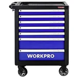 WorkPro WP209074 7-Schubladen Werkstattwagen mit 193 Werkzeugen