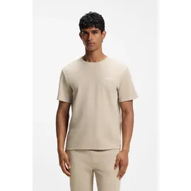 Boss Pyjamaoberteil Waffle T-Shirt Beige M (48)