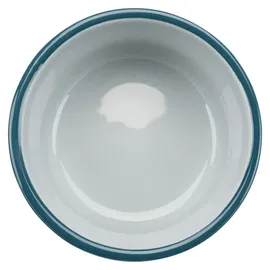 Trixie Futternapf-Set, 2 x 0,25 l/13 cm, Petrolblau/grau, Hund
