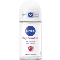 NIVEA Dry Comfort Deodorant Roll-On 2 x 50 ml