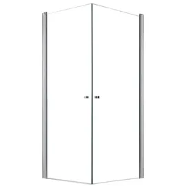 Glaszentrum Hagen Zeus Eckdusche mit Pendeltür rechts 100 x 90 cm transparent ESG 100x90x195cm