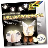 Folia 42300 - Faltblätter aus Lichterpapier, weiß, 12 Blatt