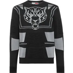 PLEIN SPORT Herren Pullover M Pullover, Schwarz, XXL