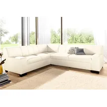 DOMO collection Ecksofa »Norma, moderne Armlehnen, zeitlos und elegant, L-Form«, wahlweise mit Bettfunktion beige