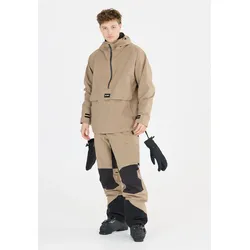 Skijacke SLOPE "Ruki", Herren, Gr. M, beige, 100% Polyester, unifarben, casual, normal, ohne Ausschnitt, Langarm, Jacken, Im wetterfesten Anorak-Design
