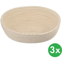 ORION GROUP - Gärkörbchen für brot - Gärkorb oval - Brotkorb - Brotform für Brotteig - Brotbackzubehör - Brotbackkorb - 1,5 kg - 28x22 cm