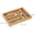 Relaxdays Besteckkasten Schubladeneinsatz mit 6 Fächern Bambus 5 x 25,5 x 35,5 cm natur