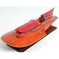 Casa Padrino Luxus Holz Speedboot Braun / Rot 83