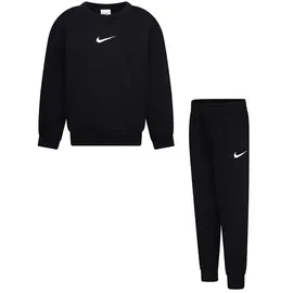 Nike Kinder Essential Fleece Crew Set, Black, 6/7 Jahre