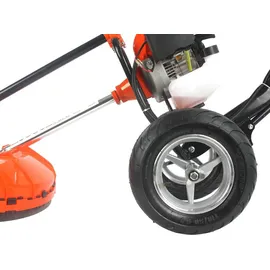 bricoline Motorsense mit Verbrennungsrädern, Rasenmäher, 5,2 PS, Benzinmischung: Öl