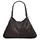 Samantha look Shopper echt Leder, Damen, Made in Italy geräumige Umhängetasche mit Flechrand - Einheitsgröße