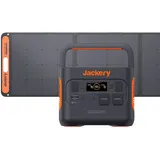 Jackery Solargenerator 2000 PRO, 2160Wh Powerstation mit SolarSaga 200, 2 * 230V/2200W AC-Steckdosen, schnelle Ladung, mobile Stromversorgung für Reise Camping Wohnmobil und als Notstromaggregat