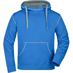 Herren Lifestyle Kapuzensweat - Farbe grau, blau - Größe 3XL