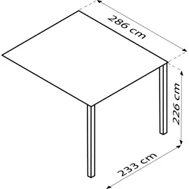 Vitavia Gerätehaus Rheinfelden 4,58 x 2,45 x 2,26 m anthrazit matt
