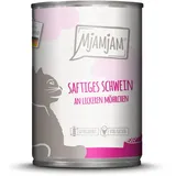 MjAMjAM Sparpaket MjAMjAM 24 x 400 g - saftiges Schwein an leckeren Möhrchen