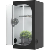 The Grow Deluxe D600 Growzelt 80x80x160 cm - Indoor Anbauzelt mit herausnehmbarer Wanne, hochreflektierendes Mylar licht- und wasserdicht