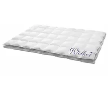 HANSKRUCHEN GmbH HANSKRUCHEN Wolke 7 Bettdecke Daunen 260x220 cm extra Leicht 90% Daunendecke waschbar Allergiker Sommerbettdecke atmungsaktiv weiss - Weiß