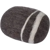 myfelt Oskar - Filz Kieselstein, Meditationskissen, Yogakissen, Dekokissen, Pouf, Dunkelbraun rund - Größe M