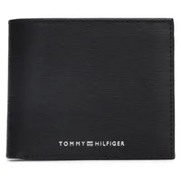 Tommy Hilfiger TH Plaque Geldbörse Leder 11.5 cm black