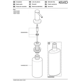 Keuco Plan Seifenspender 500ml Verchromt