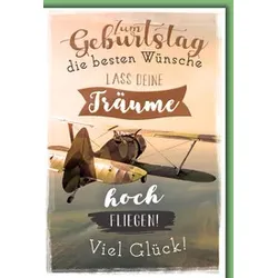 Geburtstagskarte  Flugzeug 5510037