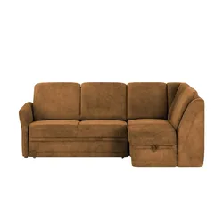 Polstermöbel Oelsa Ecksofa  Luna ¦ orange ¦ Maße (cm): B: 224 H: 91 T: 160.0