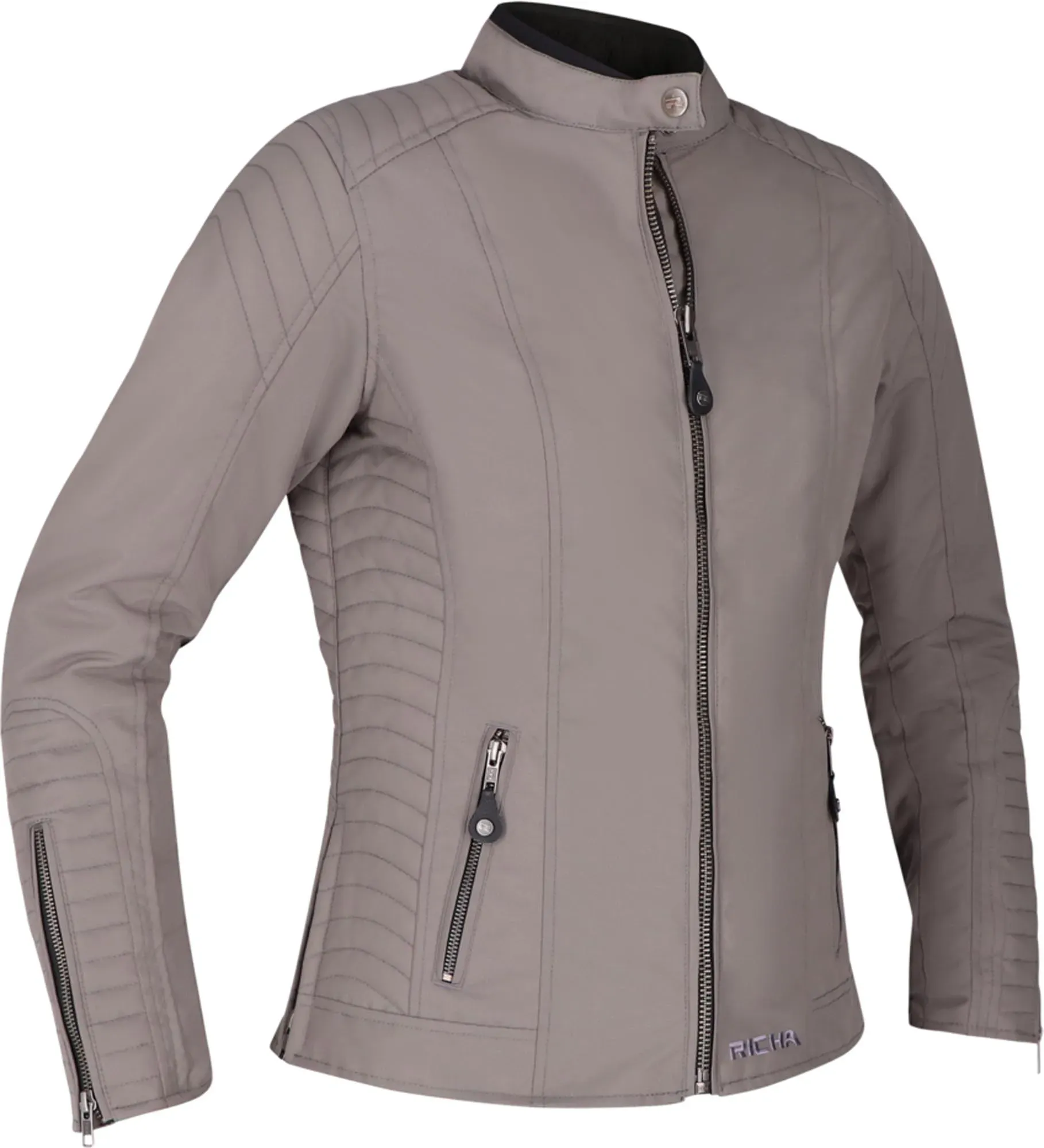 Richa Lausanne waterdichte dames motorfiets textiel jas, zilver, XL Voorvrouw