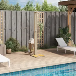 vidaXL Gartendusche schwarz 50x55x224 cm